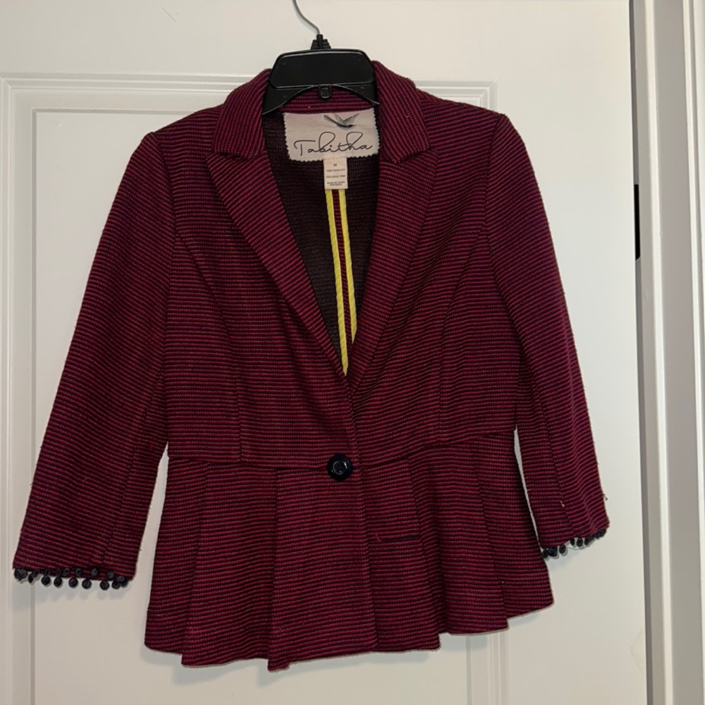 Anthropologie Tabitha Peplum Blazer